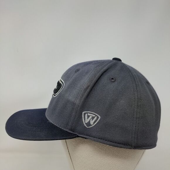 Purdue Boilermakers Fitted Hat Gray OSFA Embroidered Logo Top of the World NCAA - Picture 3 of 9